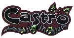 Large Name patch with music staff and notes.  Perfect for any musicians letterman jacket
