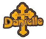 Name Patch with Tackle twill cross for the back of a varsity letterman jacket