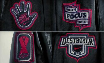 Larry Fitzgerald custom chenille patch set