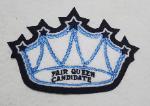 White and Columbia Blue Tierra Patch for your letterman jacket